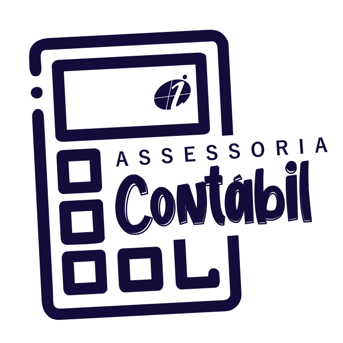 Assessoria Contábil. Na imagem há o texto "assessoria contábil" na frente de uma calculadora com o símbolo do Grupo Idear.